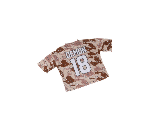 Boxy Crop Camo Dodge Graphic Jersey