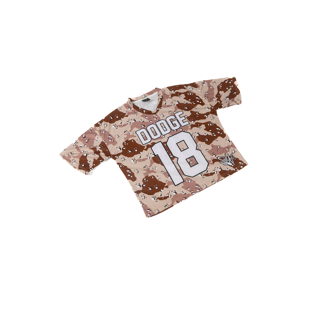 Boxy Crop Dodge Demon Graphic Jersey