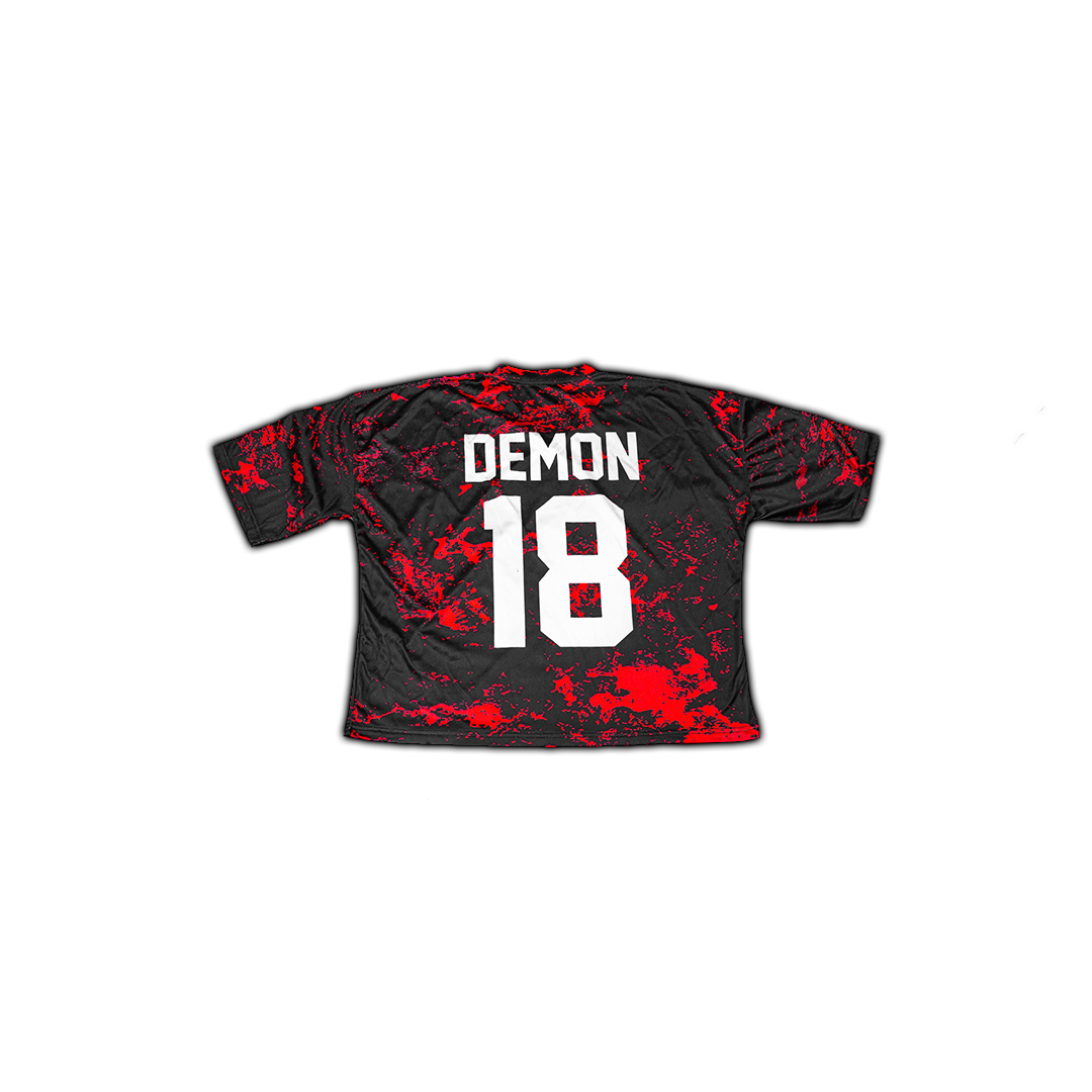 Boxy Crop Dodge Demon Graphic Jersey