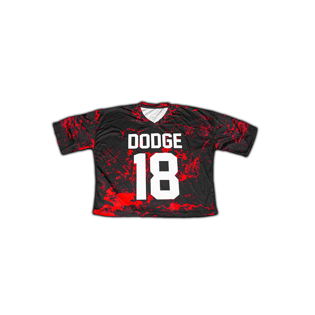 Boxy Crop Dodge Demon Graphic Jersey